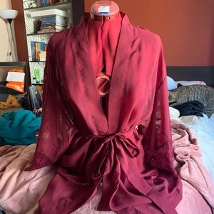 New w/o tags La SENZA merlot robe